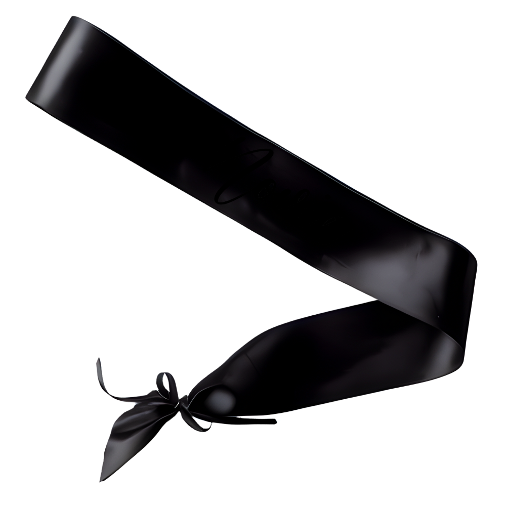 Banda o faja de satén personalizable