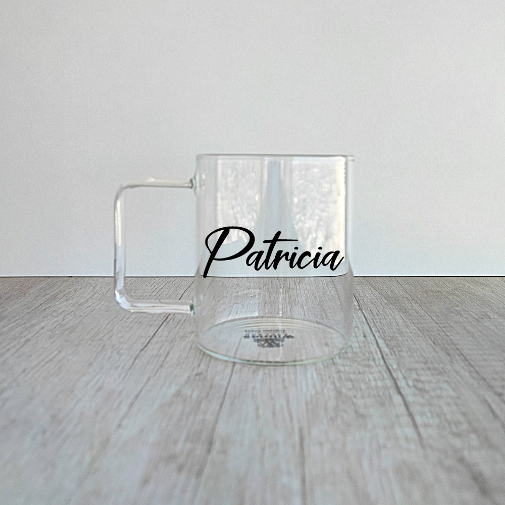 Taza borosilicato personalizada de 400ml