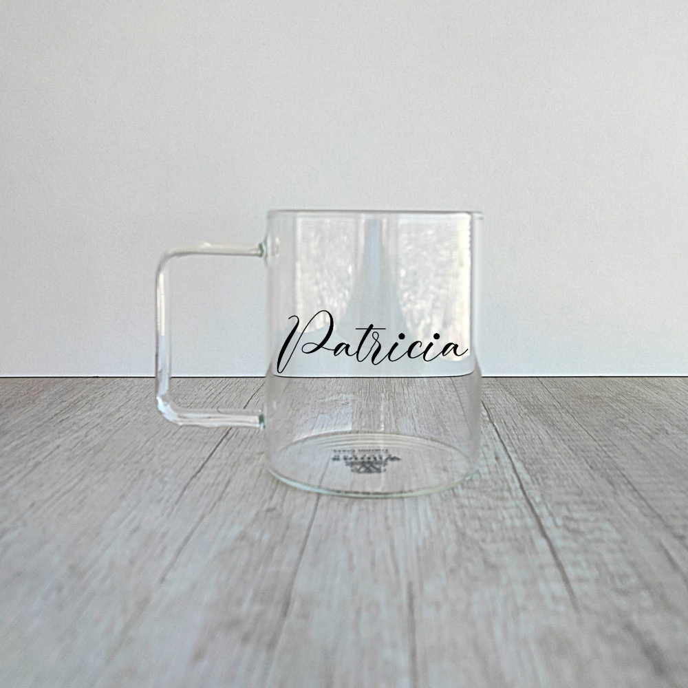 Taza borosilicato personalizada de 400ml