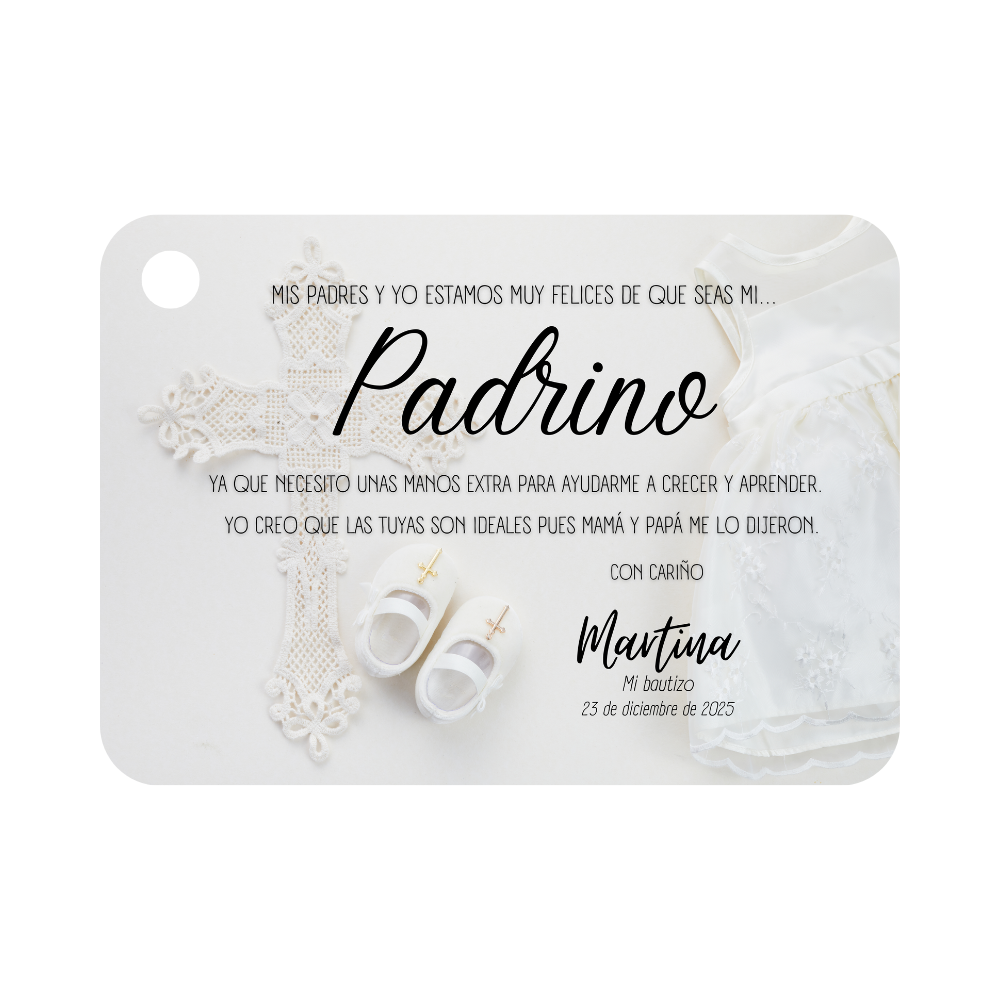 Set de 2 tazas Padrino y Madrina personalizable con Nombres de porcelana de 400ml