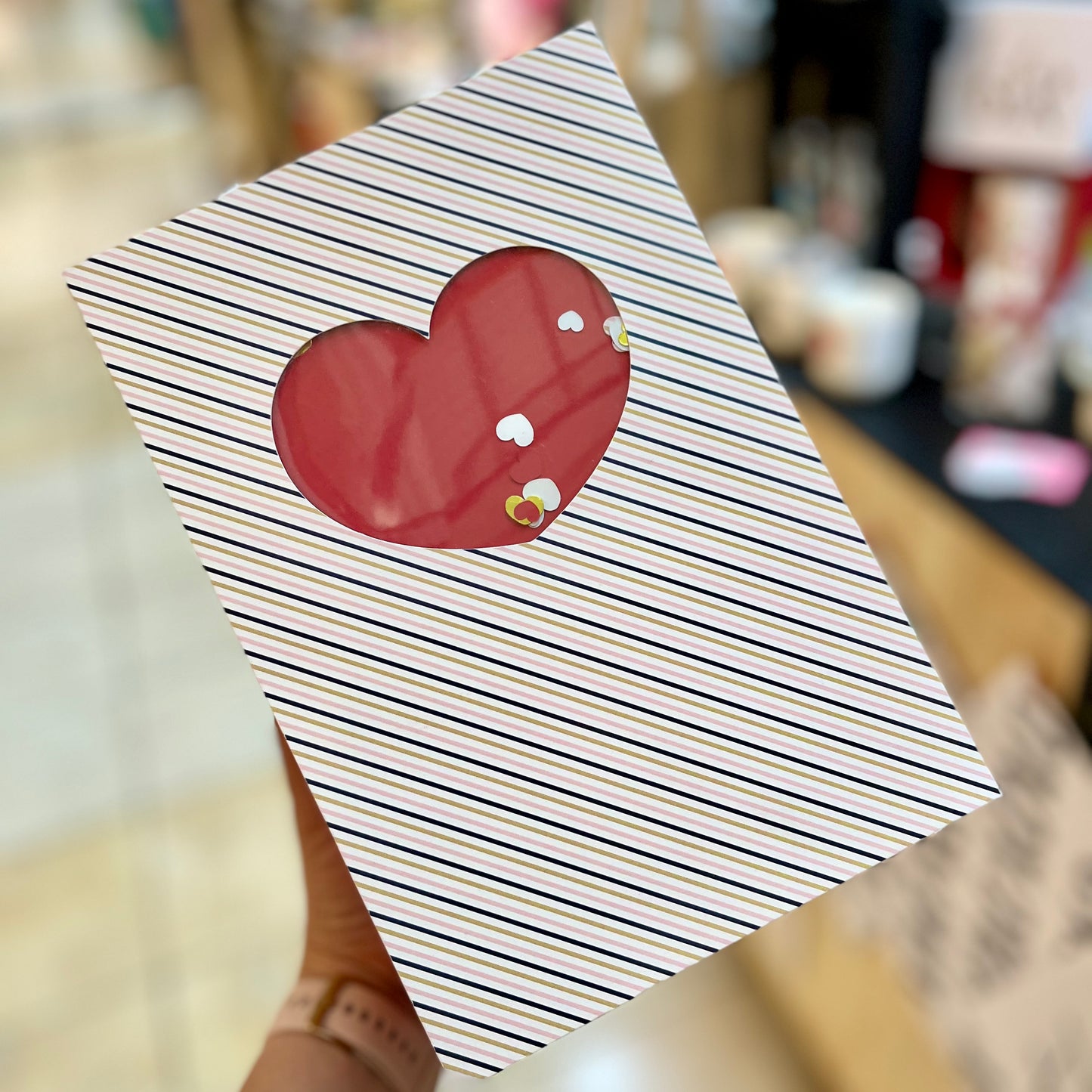 Caja con set de 2 copas Corazón Love de 420ml