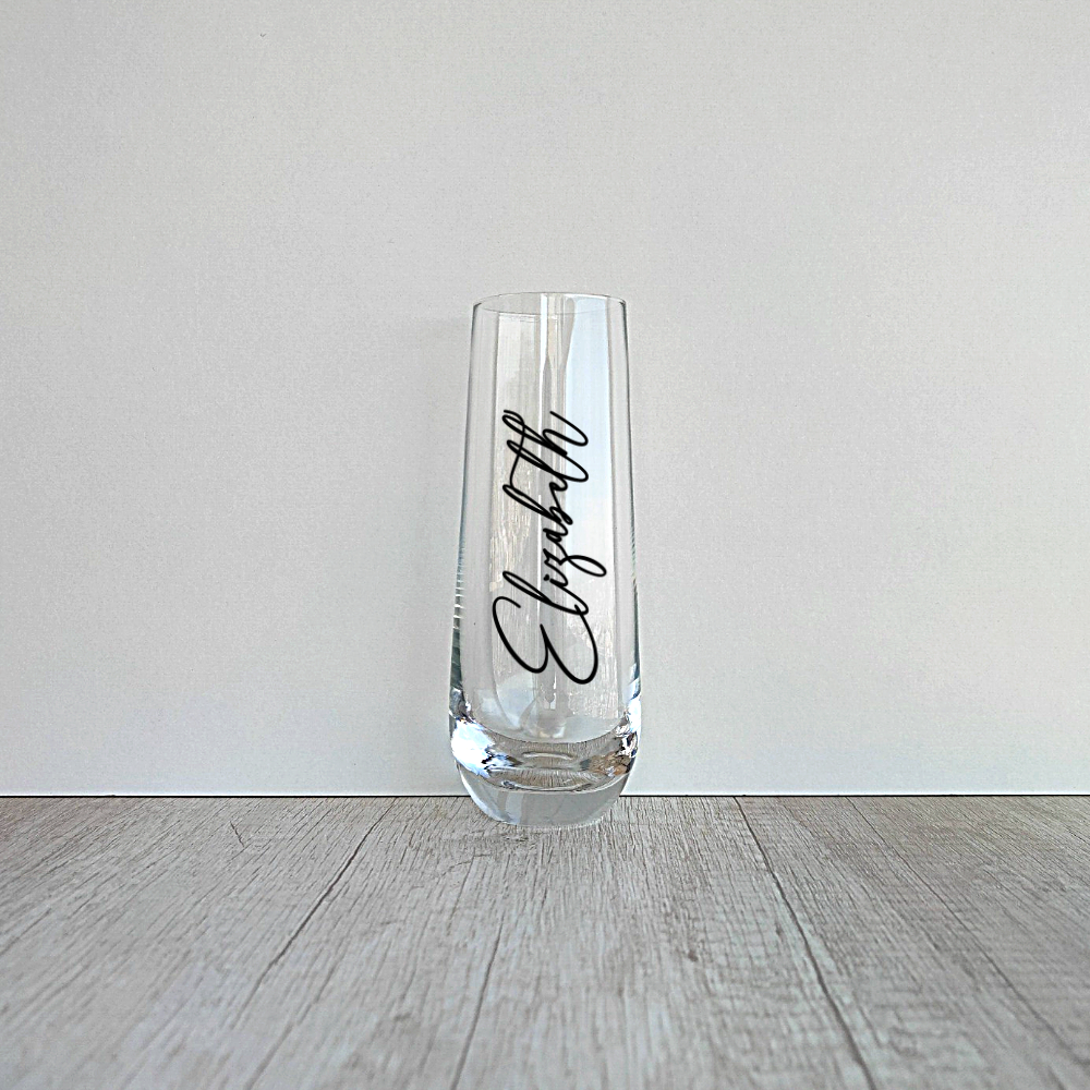 4 Copas Champagne sin tallo Personalizadas de 295ml