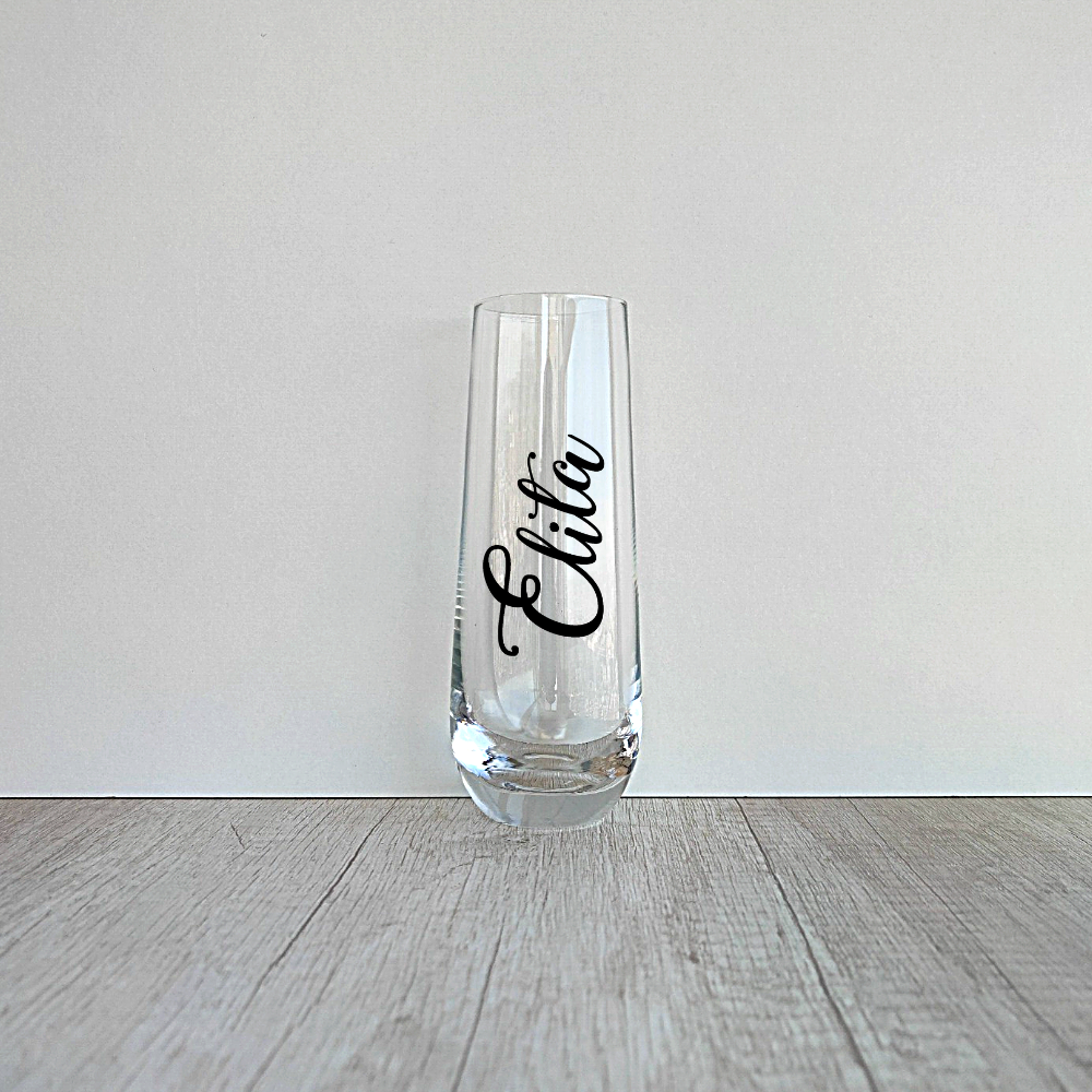 6 Copas Champagne sin tallo Personalizadas de 295ml
