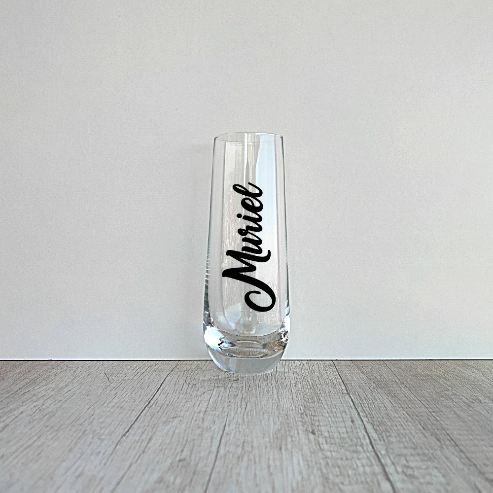 4 Copas Champagne sin tallo Personalizadas de 295ml