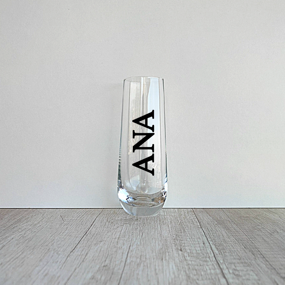 6 Copas Champagne sin tallo Personalizadas de 295ml