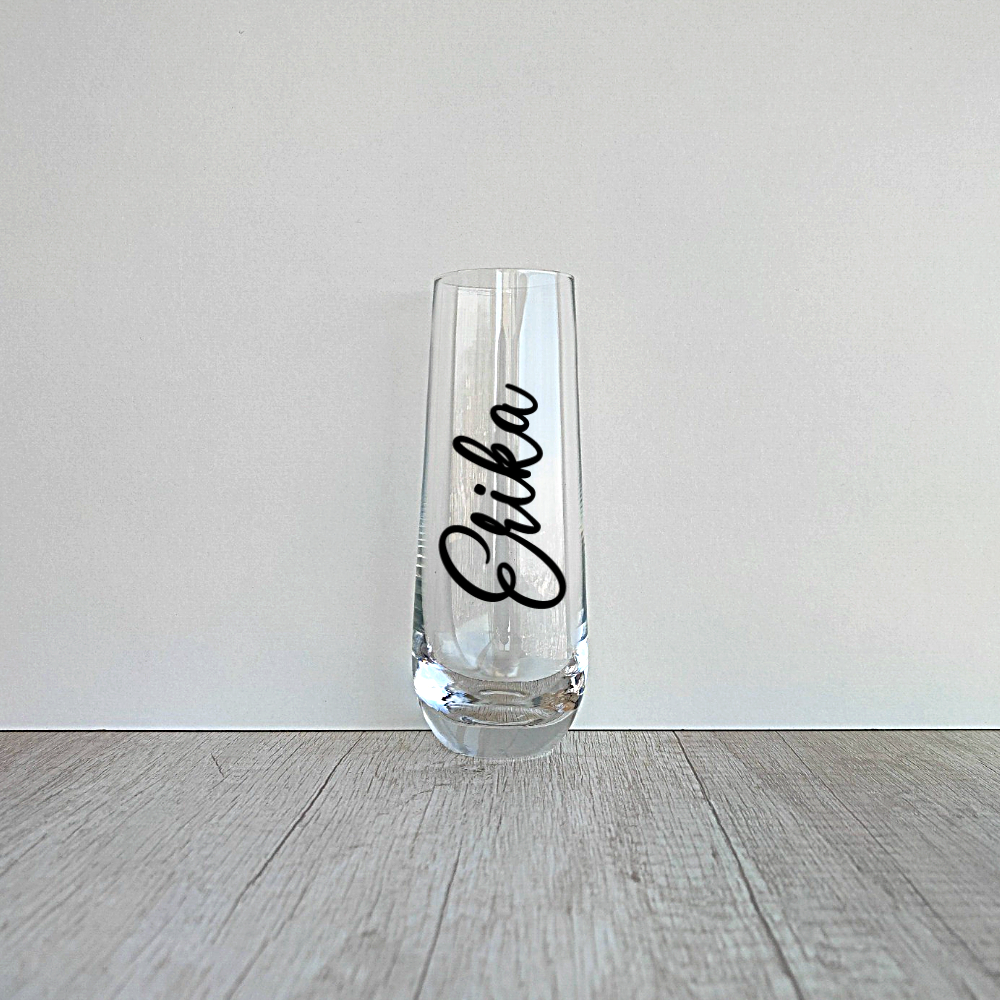 4 Copas Champagne sin tallo Personalizadas de 295ml