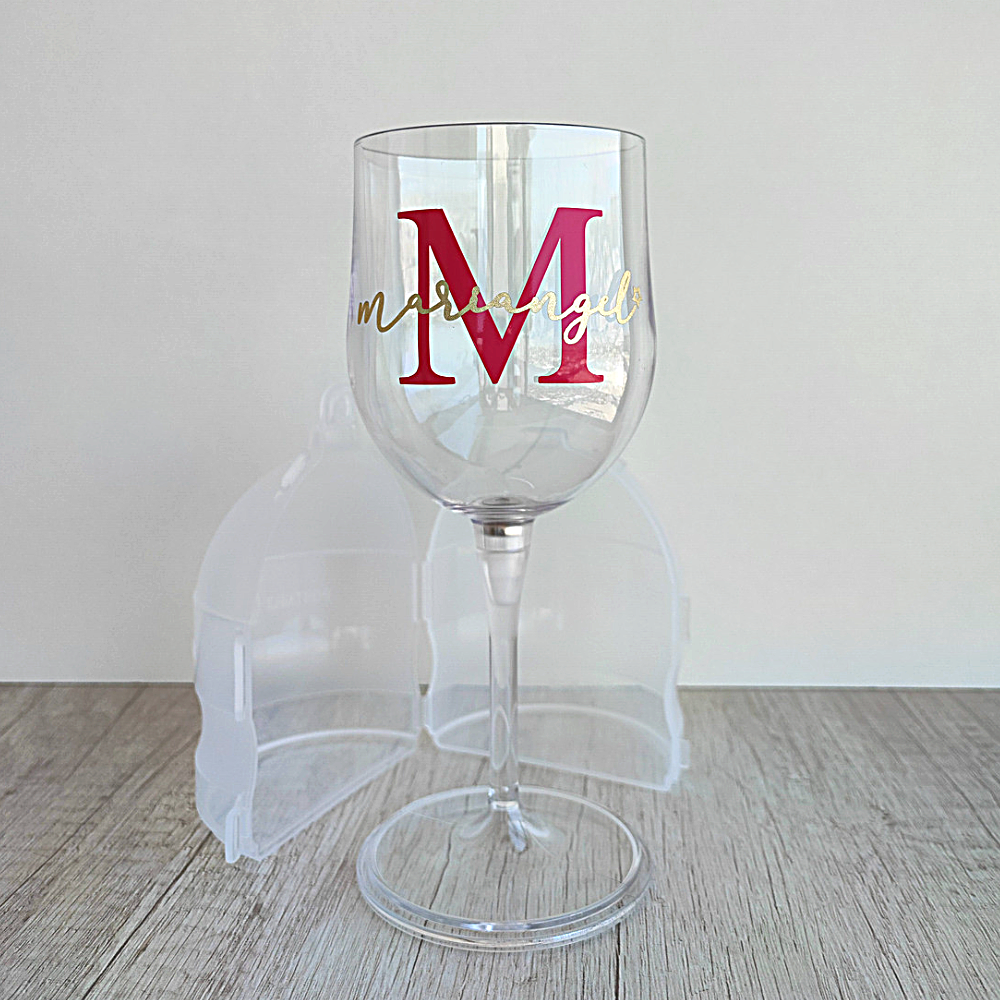 Copa de Vino Portátil con estuche viajero de 340ml