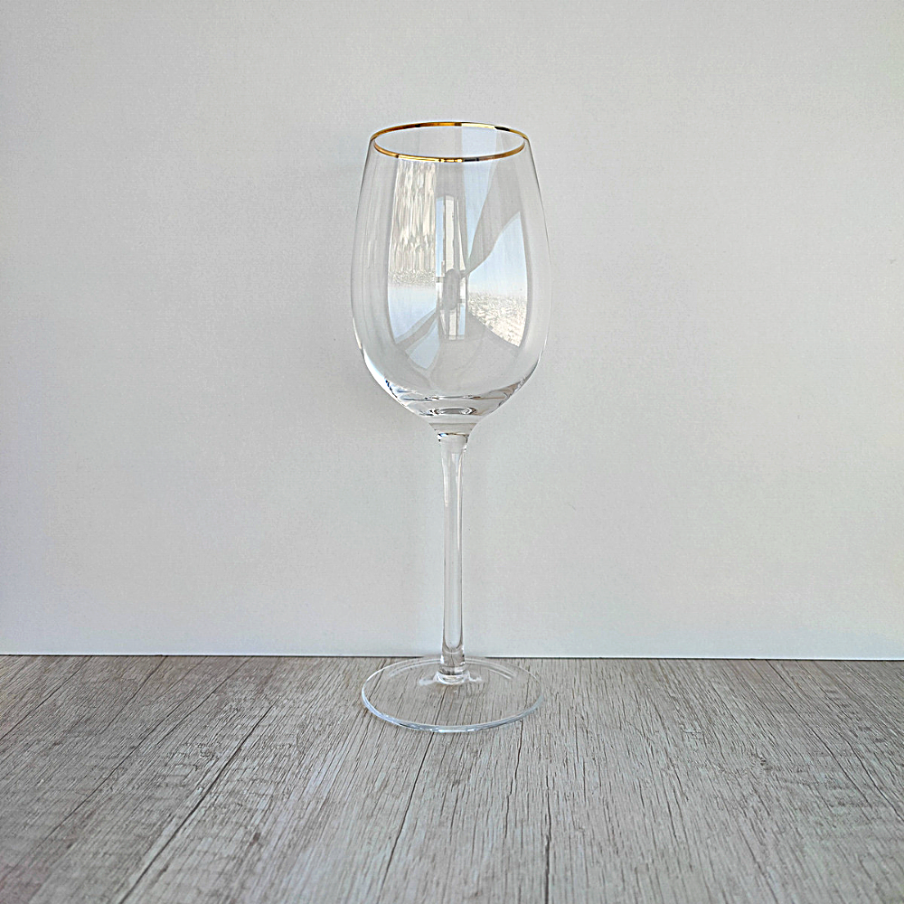 Copa de Vino borde dorado Personalizada de 450ml