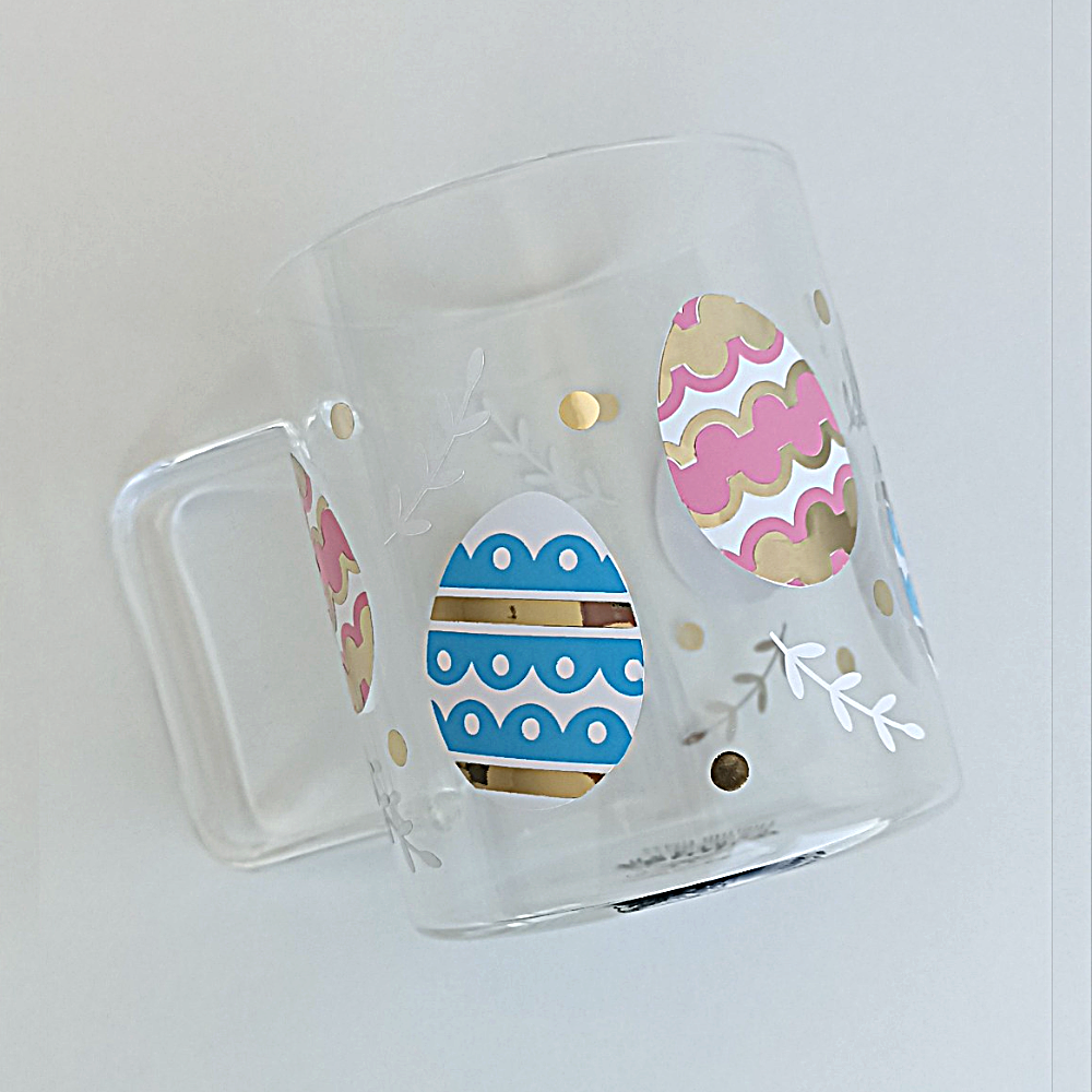 Taza de Pascua de borosilicato de 400ml