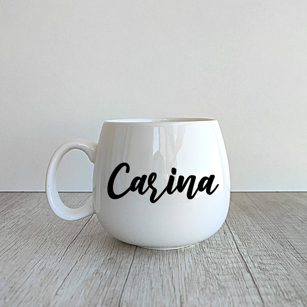 Taza Ema personalizada de porcelana de 400ml