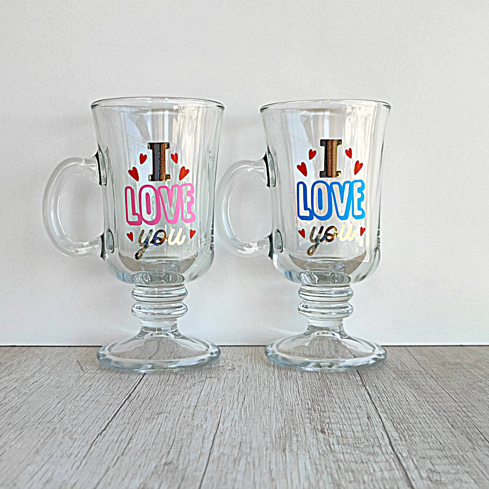 Set de 2 Tazas I Love You de 240ml