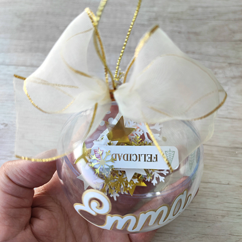 3 Esferas Navideñas Personalizadas con deseo