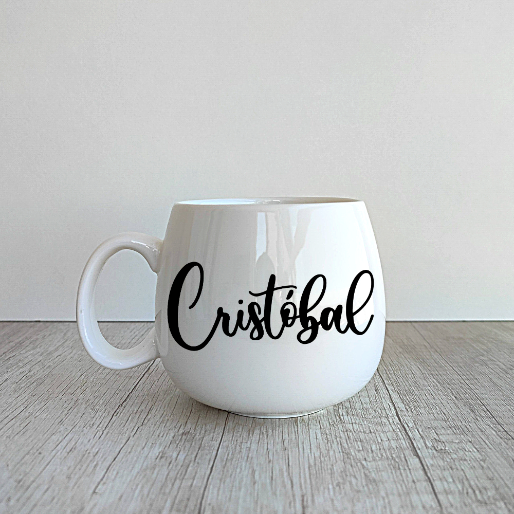 Taza Ema personalizada de porcelana de 400ml