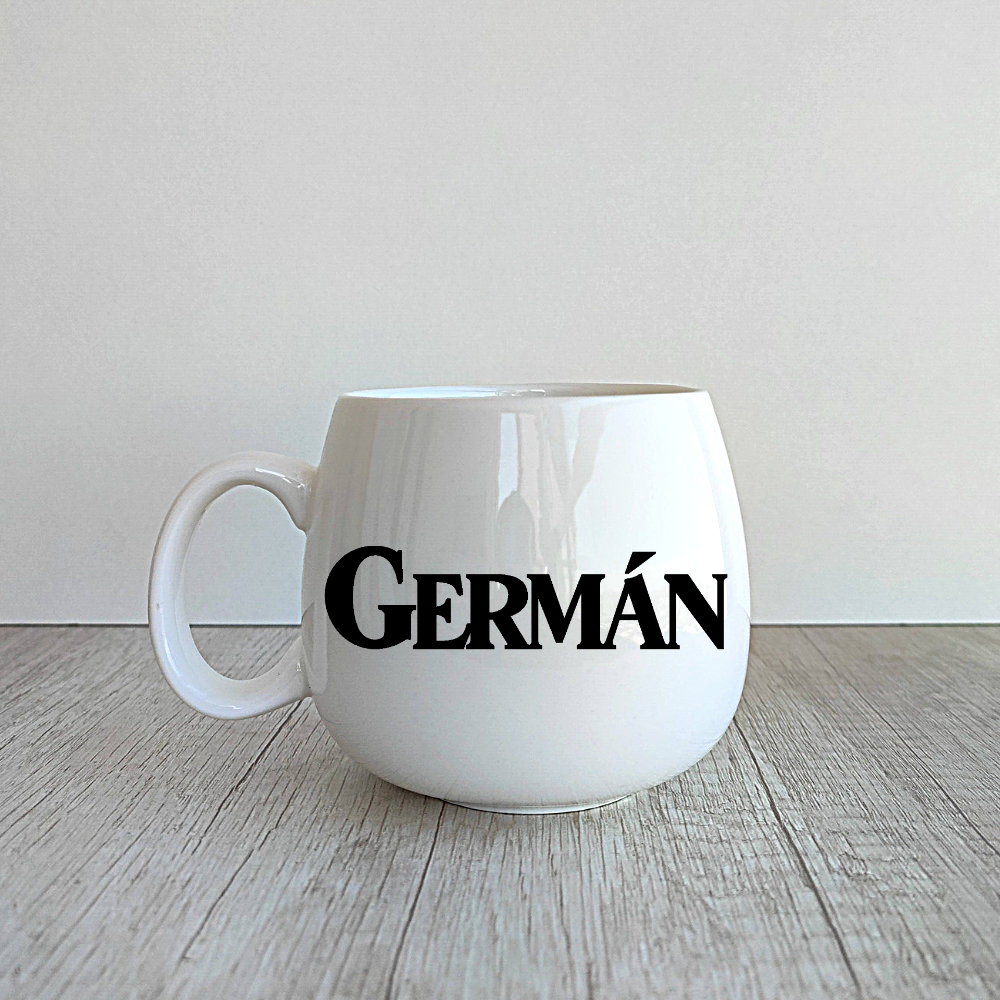 Taza Ema personalizada de porcelana de 400ml