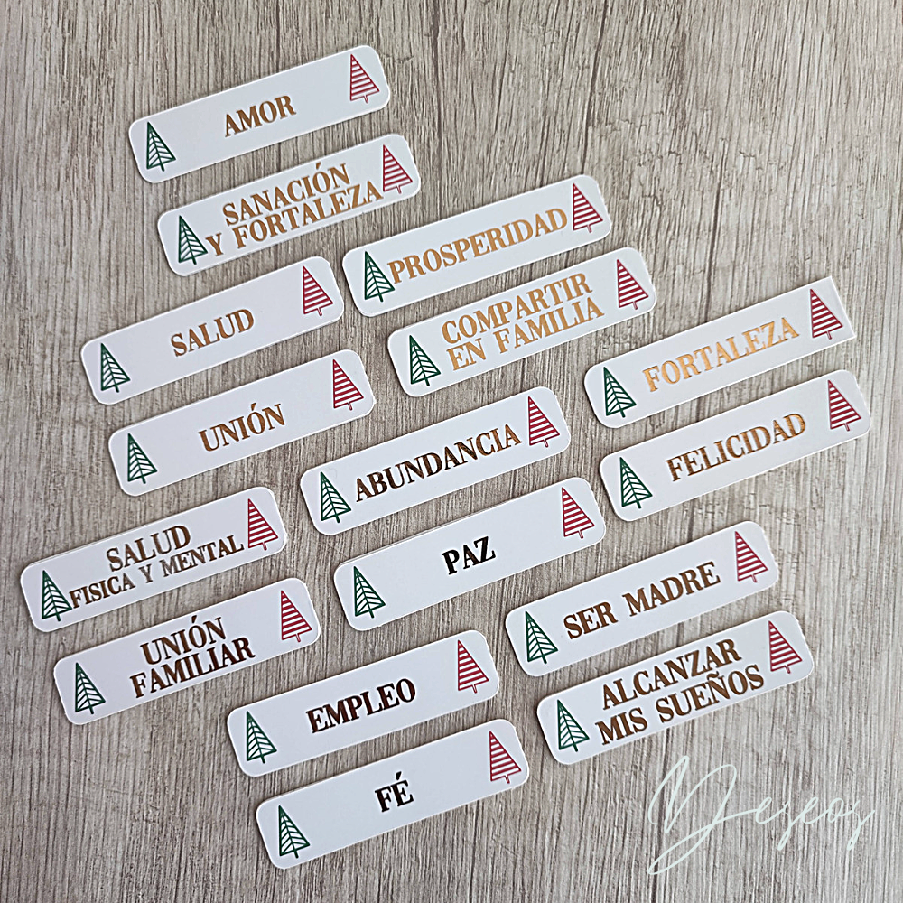 5 Esferas Navideñas Personalizadas con deseo