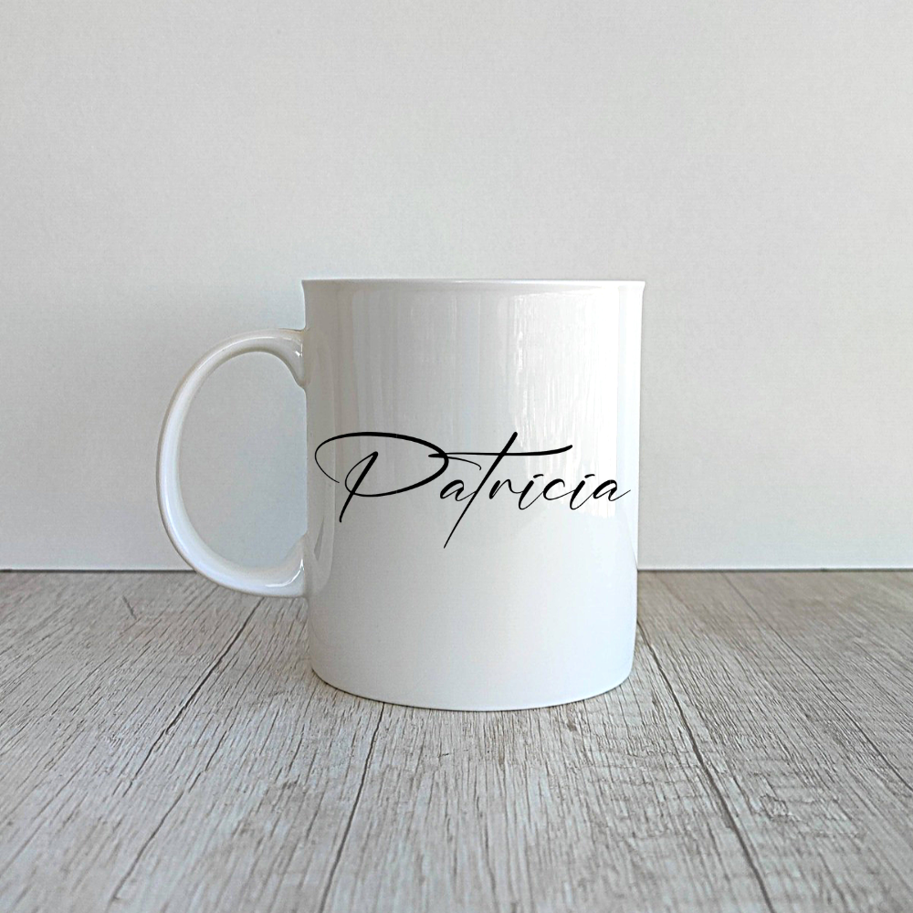 Taza Ian de porcelana personalizada de 410ml