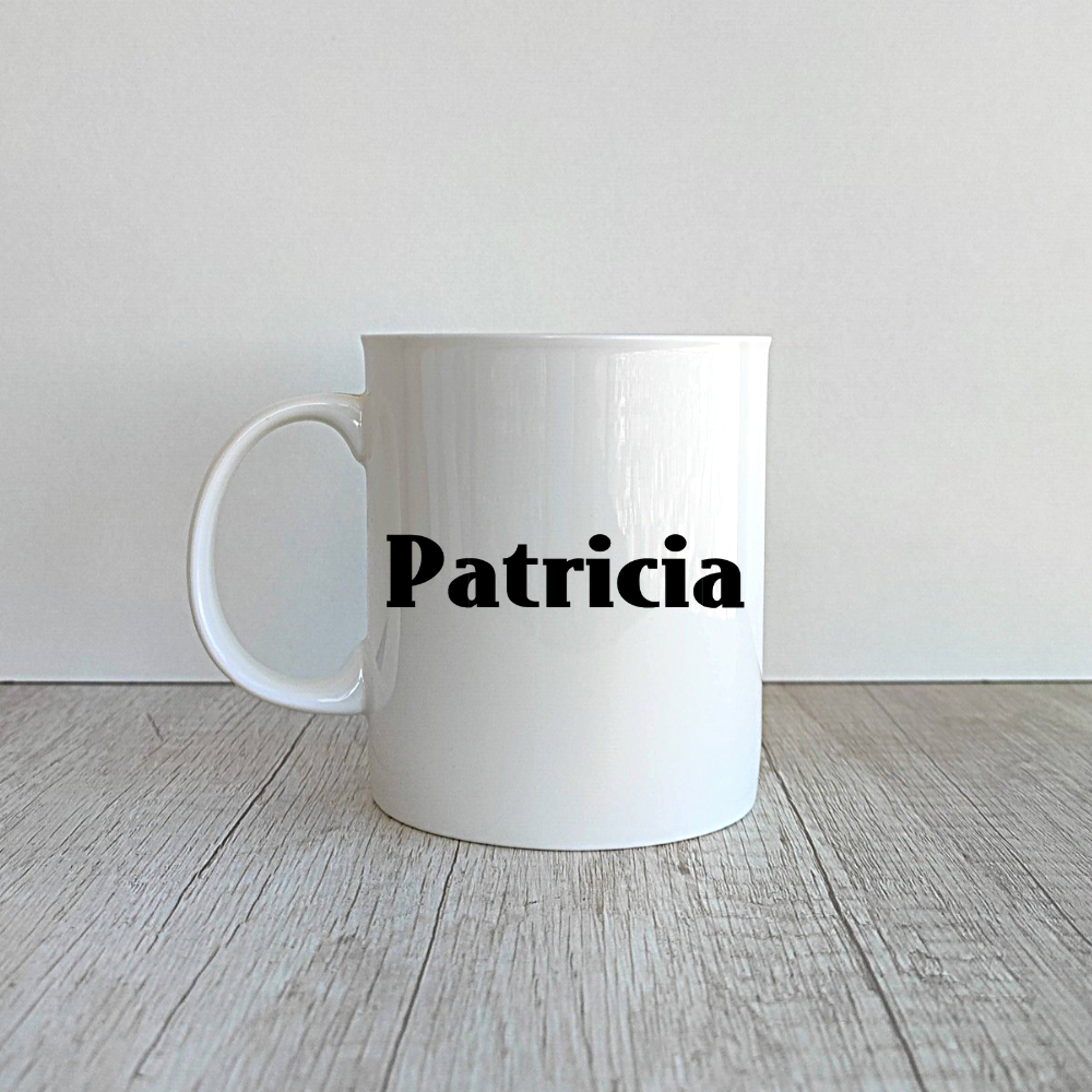 Taza Ian de porcelana personalizada de 410ml