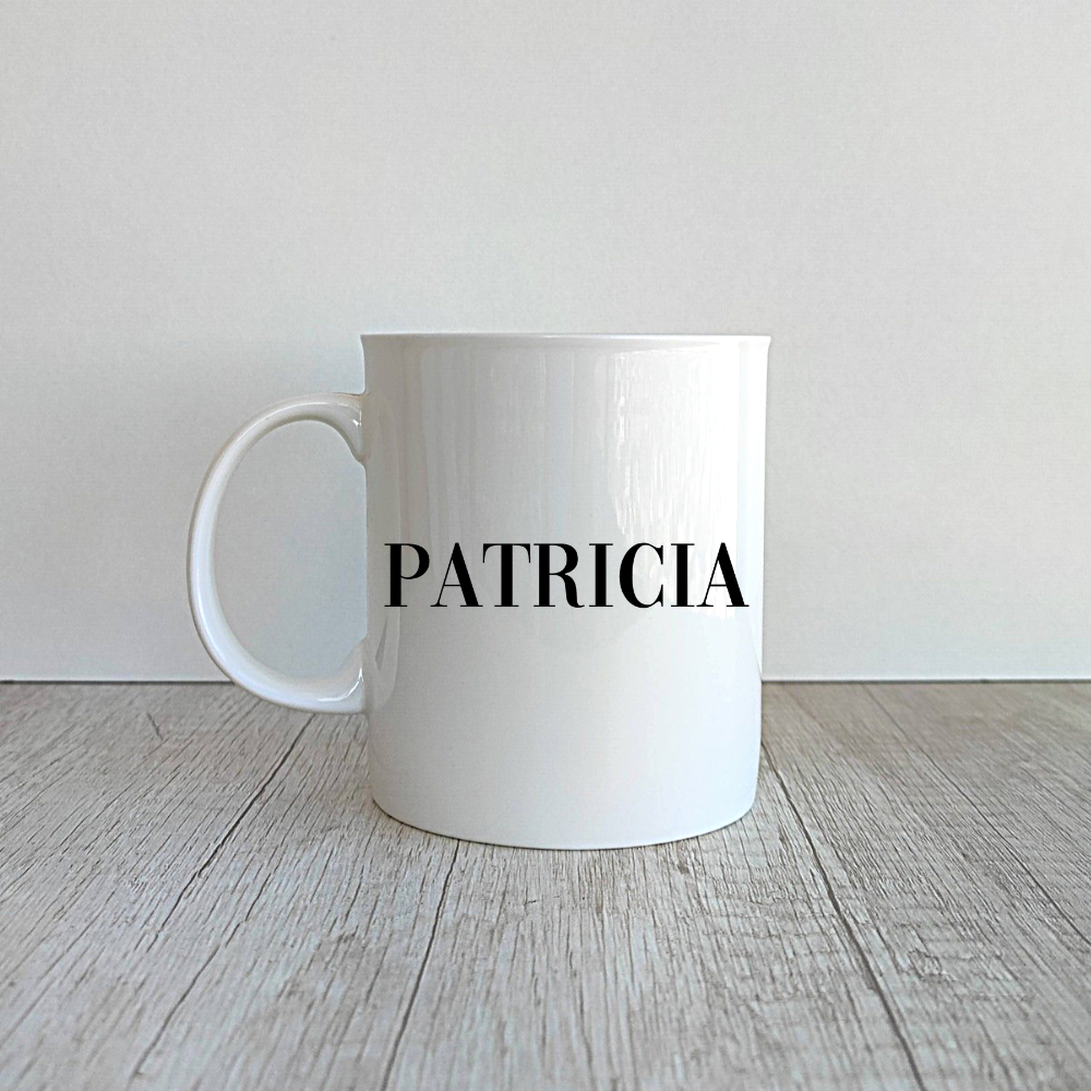 Taza Ian de porcelana personalizada de 410ml