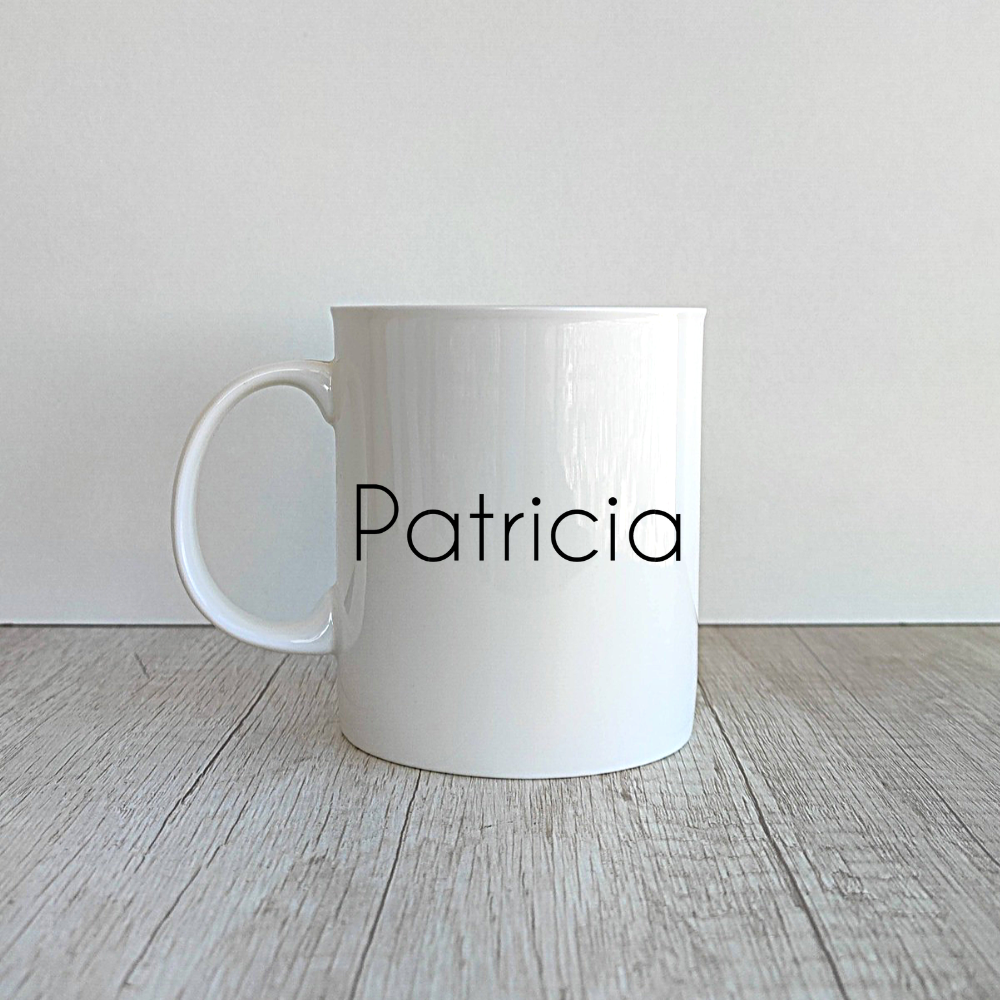 Taza Ian de porcelana personalizada de 410ml