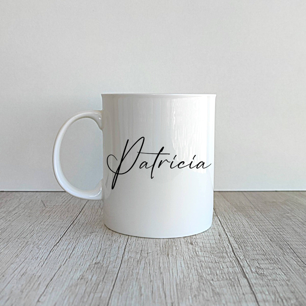 Taza Ian de porcelana personalizada de 410ml