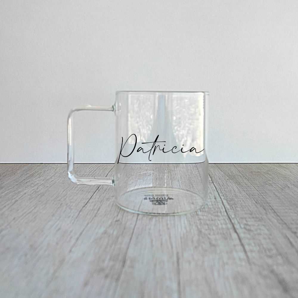 Taza borosilicato personalizada de 400ml