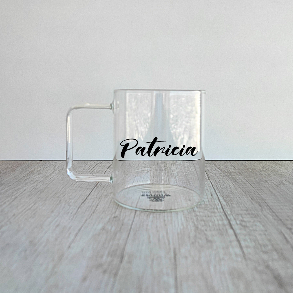 Taza borosilicato personalizada de 400ml