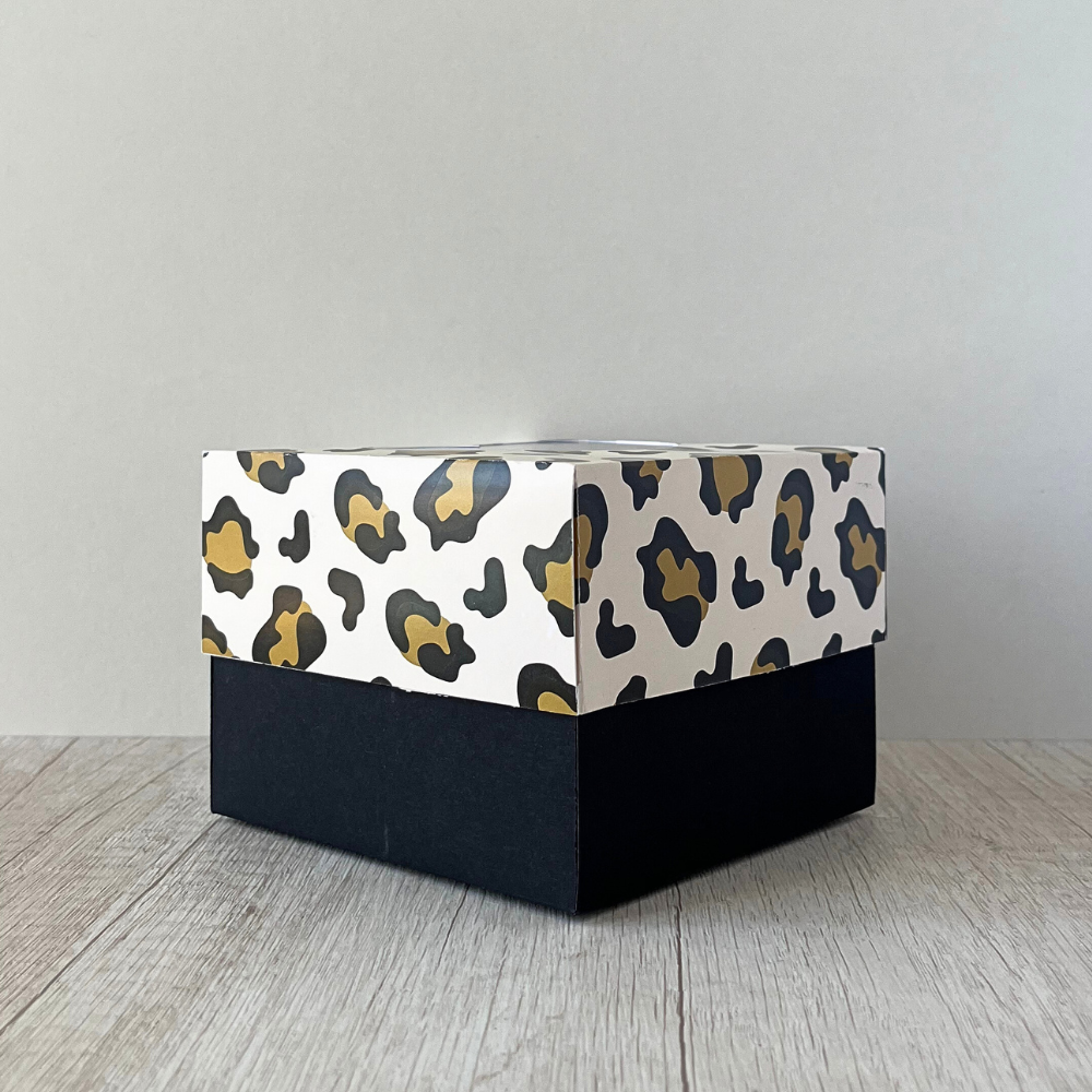 Caja Corazón pequeña animal print