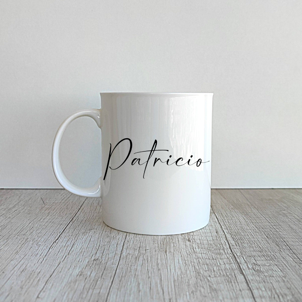 Taza Ian de porcelana personalizada de 410ml