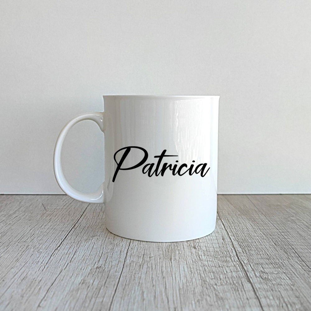 Taza Ian de porcelana personalizada de 410ml