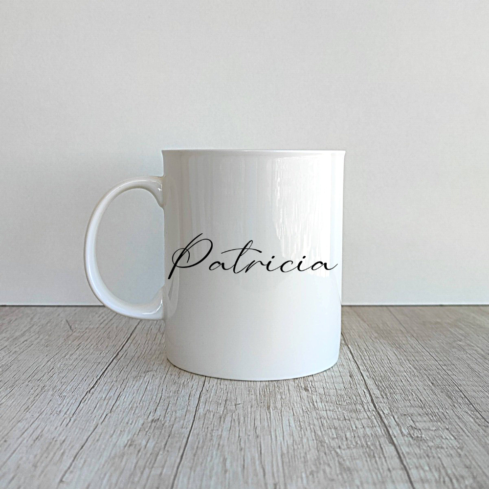 Taza Ian de porcelana personalizada de 410ml