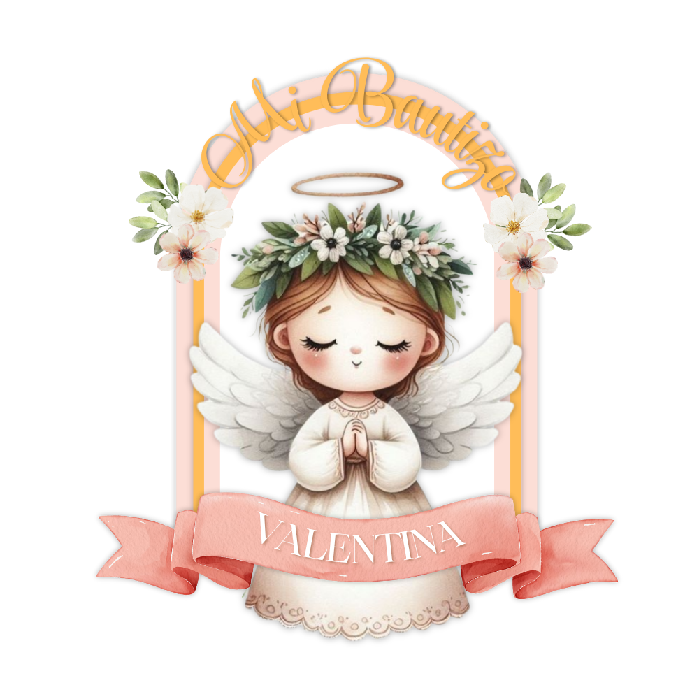 Topper Angel Bautizo Niña