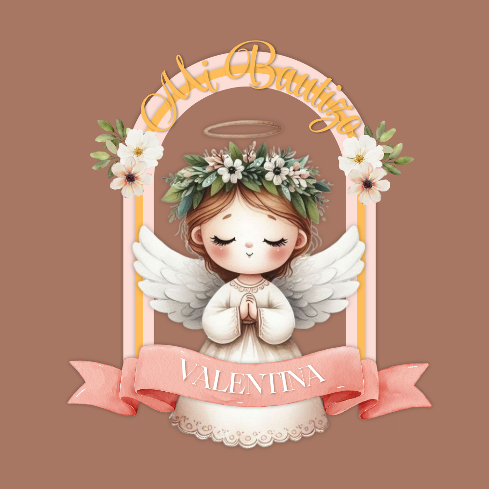 Topper Angel Bautizo Niña