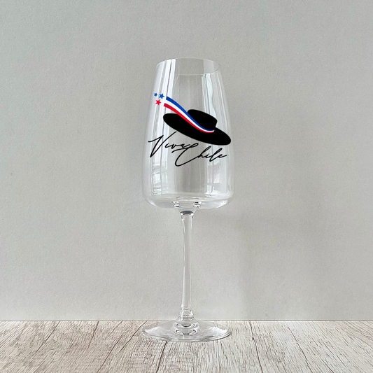 Copa de vino Huaso personalizable de 420ml.