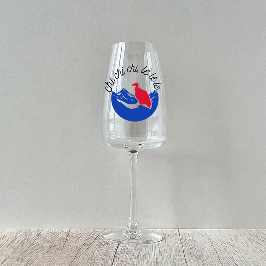 Copa de vino Chi chi chi le le le personalizable de 420ml.
