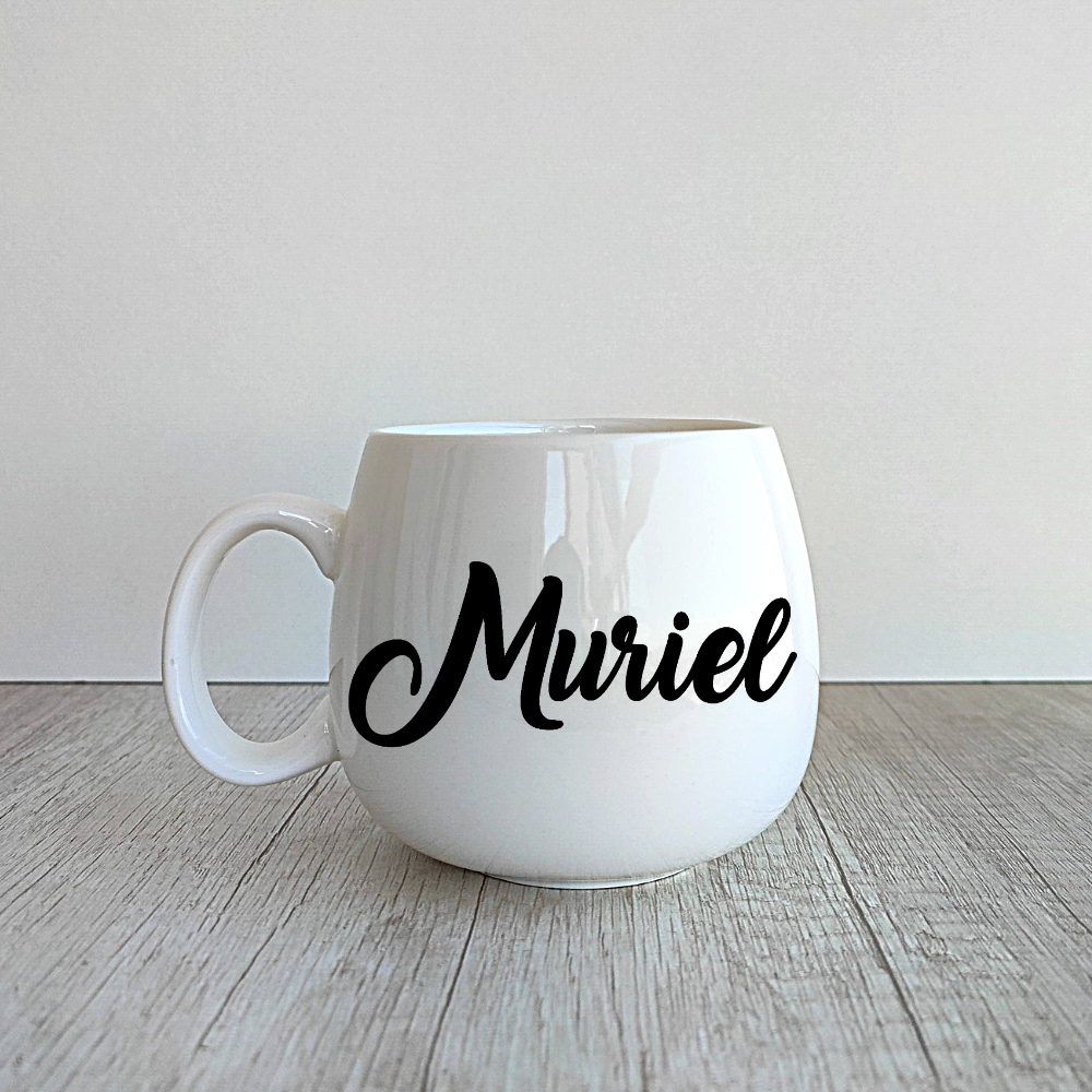 4 Tazas Ema personalizadas de porcelana de 400ml