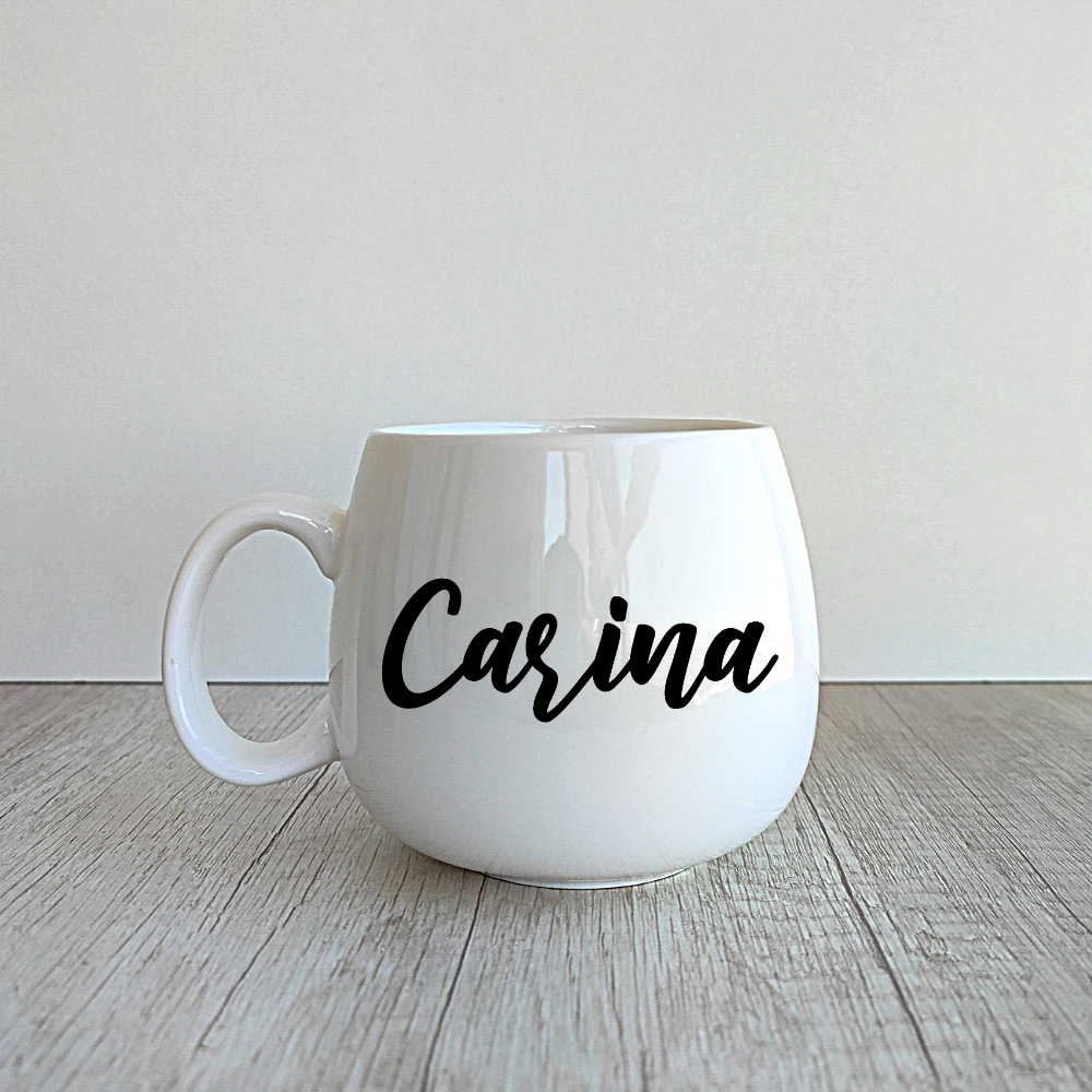 6 Tazas Ema personalizadas de porcelana de 400ml