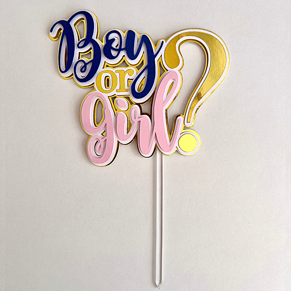 Topper Boy or Girl color azul y rosa