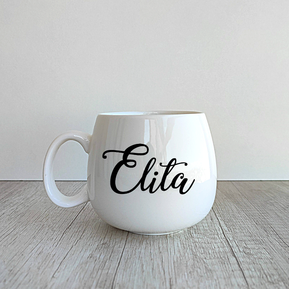 4 Tazas Ema personalizadas de porcelana de 400ml