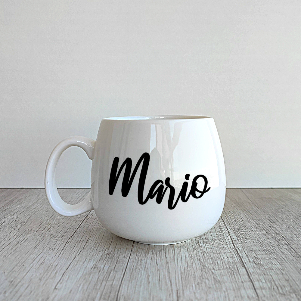 4 Tazas Ema personalizadas de porcelana de 400ml