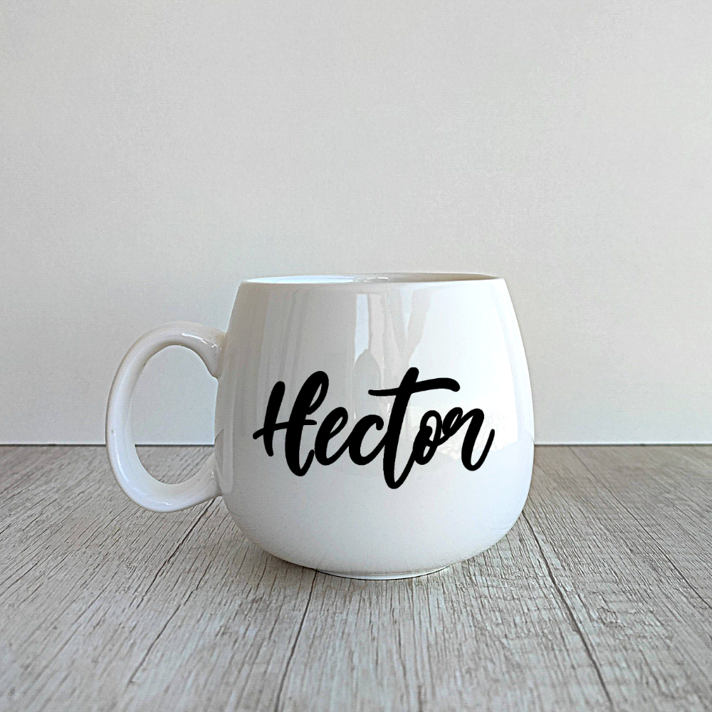 4 Tazas Ema personalizadas de porcelana de 400ml