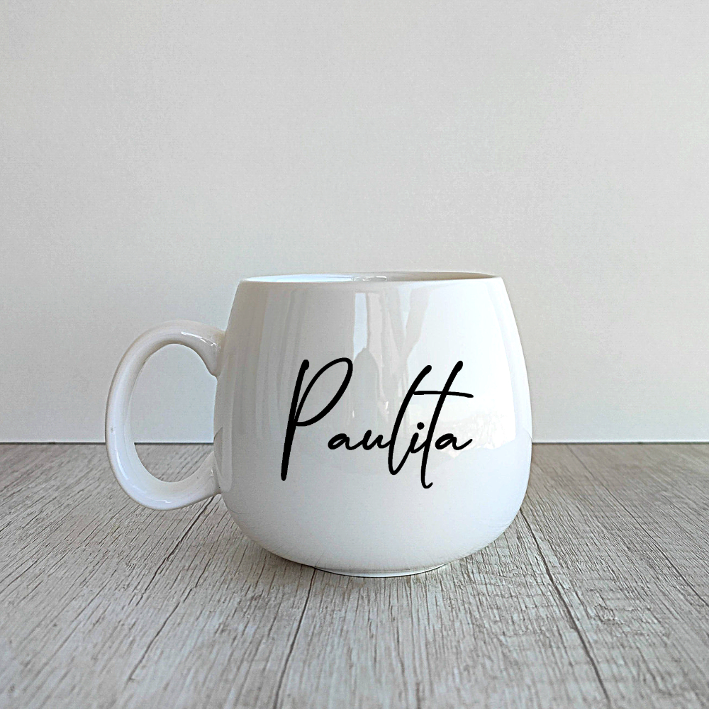 4 Tazas Ema personalizadas de porcelana de 400ml