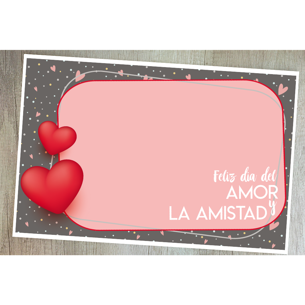 4 Individuales Feliz día del Amor y la Amistad