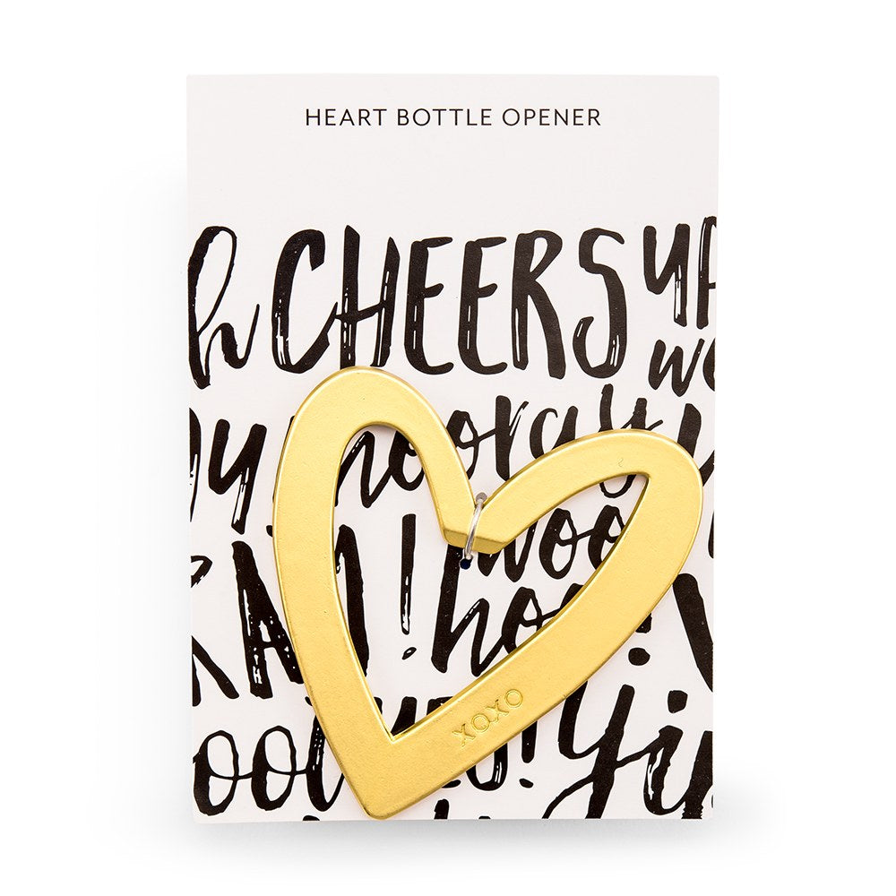 abrebotellas en forma de corazón